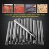 20-Piece 6 mm Carbon Steel Leather Flower Punch Set view 2
