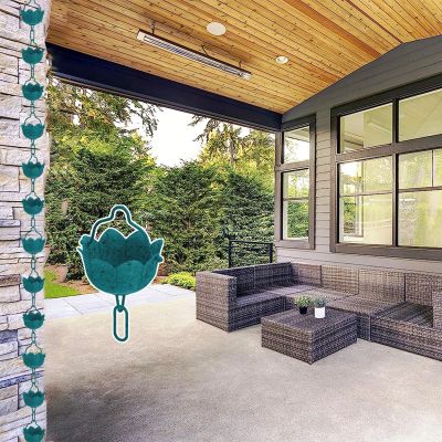 Aluminum Rain Chain for Home, Patio, and Gutter Downspouts, Style 4