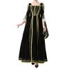 Women's Gothic Renaissance Medieval Dress with Trumpet Sleeves view 1