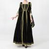 Women's Gothic Renaissance Medieval Dress with Trumpet Sleeves view 2