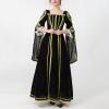 Women's Gothic Renaissance Medieval Dress with Trumpet Sleeves view 3