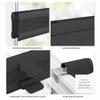 Estika Pleated Blind, Break-Resistant Clamp Brackets, Anthracite, 105 x 50 cm, No-Drill Installation view 3