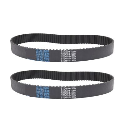 SSIMOO S8M Rubber Synchronous Timing Belt for 8M Toothed Pulleys, 760 mm, 25 mm Wide, 1 pc