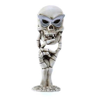 Warmhm Halloween Skull Makeup Mirror, Vintage Decor