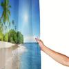Sunshine Beach Print Fabric Shower Curtain, 183 x 183 cm view 3