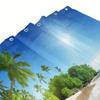 Sunshine Beach Print Fabric Shower Curtain, 183 x 183 cm view 4
