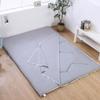 Japanese Futon Floor Mattress Cover with Zipper, Soft 100% Cotton, Gray, 200 × 220 cm view 1