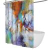Abstract Painting Shower Curtain with 12 Hooks, Colorful Polyester, 160 x 200 cm view 1