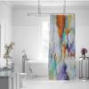 Abstract Painting Shower Curtain with 12 Hooks, Colorful Polyester, 160 x 200 cm view 2