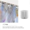 Abstract Painting Shower Curtain with 12 Hooks, Colorful Polyester, 160 x 200 cm view 4