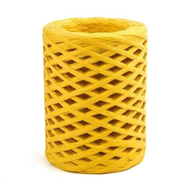 NEDLON 25-Color, 100 m Natural Raffia Yarn for Knitting and Crochet