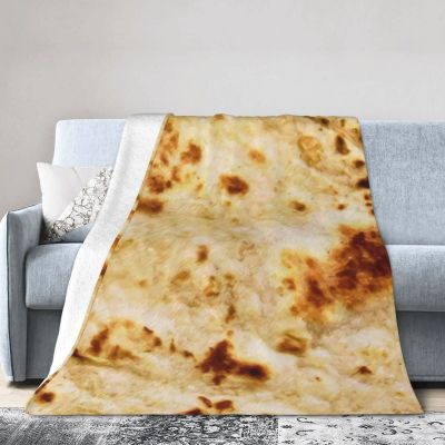 Burritos Giant Flour Tortilla Taco Flannel Blanket, Ultra-Soft Microfleece Throw