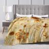 Burritos Giant Flour Tortilla Taco Flannel Blanket, Ultra-Soft Microfleece Throw view 4