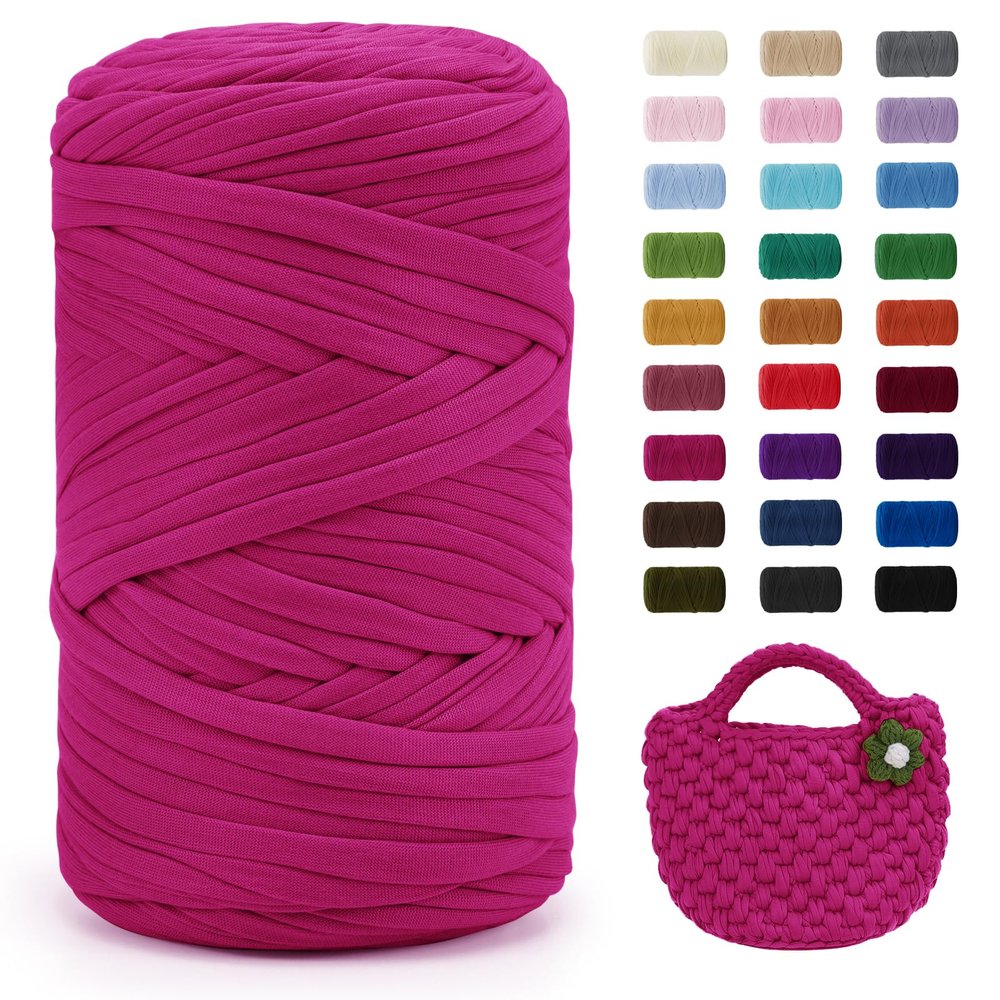 Uiopa 400 g/120 m T-Shirt Yarn for Crochet