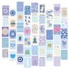 Piacolnic 50-Piece Aesthetic Blue Wall Collage Set, 4x6-Inch Prints and Postcards for Teen Room Decor view 1