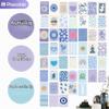 Piacolnic 50-Piece Aesthetic Blue Wall Collage Set, 4x6-Inch Prints and Postcards for Teen Room Decor view 3
