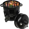 Charcoal BBQ Grill, Round Charcoal Oven, Outdoor Bacon, Portable Barbecue Grill view 3