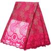 African Lace Fabric, 4.5 m French Net Embroidered Tulle view 1