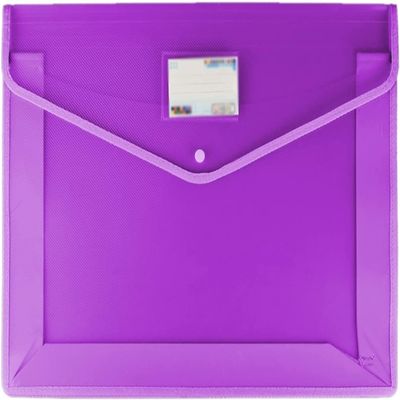 File Organizer, Expandable Folders, 7-Pack, Extra-Large A3, Snap Closure, Purple