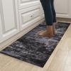 ZUZEKU Vintage Hallway Runner Rug, Washable Non-Slip, Black Gray, 110 x 250 cm view 2