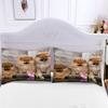 AKATIE Summer 3-Piece Bedding Set, 220 x 240 cm, 3D Pomeranian Dog Design, Microfiber Duvet Cover Set with Zipper view 4