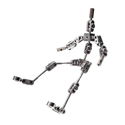 BAIYITONGDA DIY Professional Studio Stop-Motion Armature Set, Stainless Steel Animation Puppet, 14 cm
