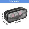 Halloween Bat Mesh Pencil Case, Transparent Pencil Pouch for Boys and Girls view 3