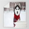 Husky Dog Fleece Blanket, Soft and Cozy, 150 x 200 cm view 2