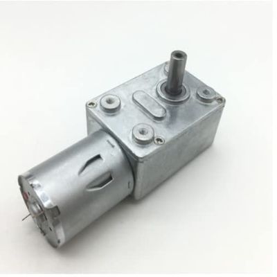 JGY370 DC 6V/12V/24V 2 RPM to 150 RPM High-Torque Speed Reducer, Metal Worm Gear Motor, Reversible Low-Speed Worm Gear Motor (Size: 150 RPM, Color: DC