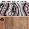 TOYOCC Office Chair Mat 140 x 180 cm, Gaming Chair Floor Mat for Hard Floors view 4