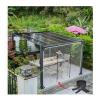 Transparent Tarp Sidewall with Zipper Door, Waterproof Outdoor Curtain, H2.4 x W9 m view 1