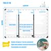 Transparent Tarp Sidewall with Zipper Door, Waterproof Outdoor Curtain, H2.4 x W9 m view 2