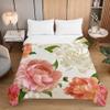 Chickwin Microfiber Bedspread, Peony Flower Print, White Flowers, 130 x 150 cm view 2