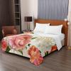 Chickwin Microfiber Bedspread, Peony Flower Print, White Flowers, 130 x 150 cm view 3
