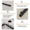 Luyckfrazy Black Stainless Steel Stair Handrail, 140 cm view 3