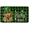 St. Patrick’s Day Dog Doormat for Indoor and Outdoor Use view 1