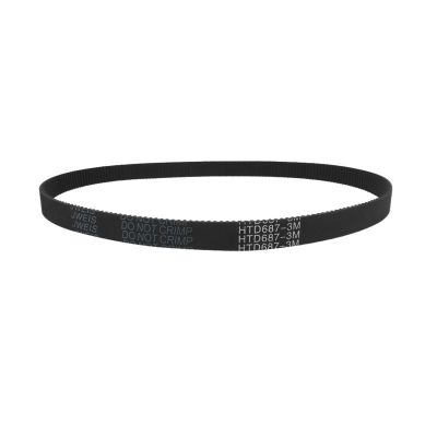 3D Printer Rubber Timing Belt Arc HTD 3M, C=639/648/654/663/669/672/675/681/684/687, 6/9/10/12/15/20 mm, Closed-Loop Synchronous, 3 mm Pitch (Size: 3M 663, 221 Teeth; Color: 2PCS_15MM)
