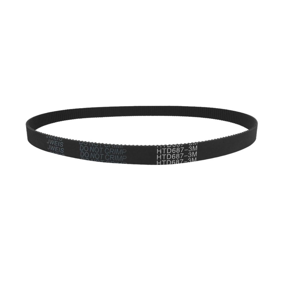 3D Printer Rubber Timing Belt Arc HTD 3M, C=639/648/654/663/669/672/675/681/684/687, 6/9/10/12/15/20 mm, Closed-Loop Synchronous, 3 mm Pitch (Size: 3M 663, 221 Teeth; Color: 2PCS_15MM)