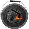 TEmkin Portable Mini Charcoal Grill, Cast Iron, Tabletop Style view 2