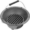 TEmkin Portable Mini Charcoal Grill, Cast Iron, Tabletop Style view 3