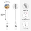 BTCOWZRV Retractable ID Badge Holder for Women and Men, Sunset Valley River Cascade view 3