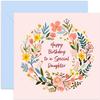 Old English Co. Birthday Card for Daughter with Colorful Floral Design view 1