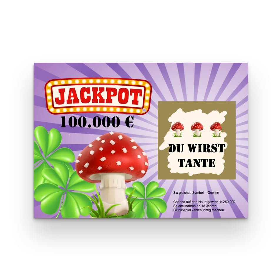Nastami Pregnancy Announcement Scratch-Off Ticket for Aunt