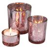 Creative Glass Candle Holders, Cup-Shaped, Set of 3 view 1