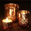 Creative Glass Candle Holders, Cup-Shaped, Set of 3 view 4