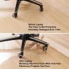 Transparent PVC Chair Mat, 1.5 mm, Anti-Slip Floor Protector for Office Chairs view 4