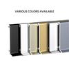 TEN-HIGH 20-Piece Snap-On Aluminum Baseboard, Rounded Edge, 1000 x 40 x 1.5 mm, Silver view 3