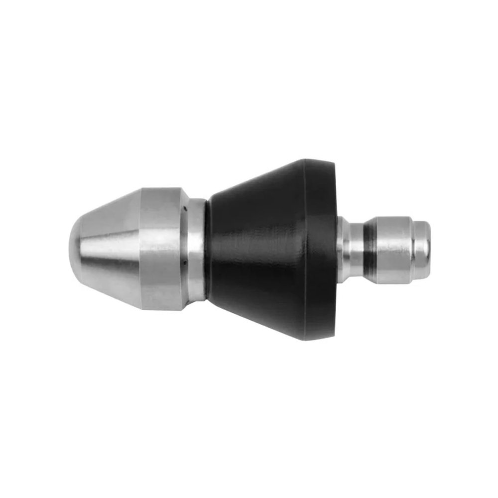 Pipe Cleaning Nozzle with Quick-Connect, 1/4-Inch Hose, 6-Hole