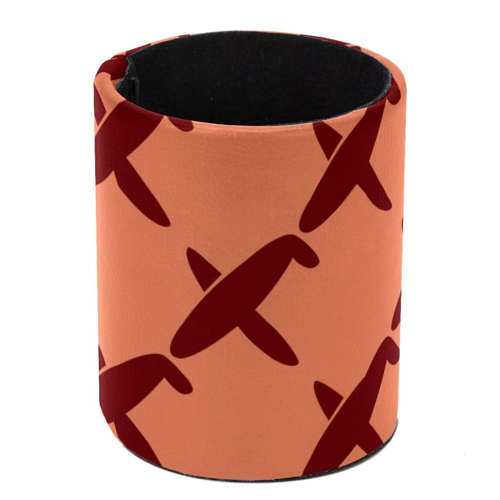 Round Pen Holder Desk Organizer for Home, School, and Office – Airplanes