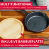 Westmark Tapas + Friends Cast-Iron Pan, 125 ml, with Bamboo Trivet view 2